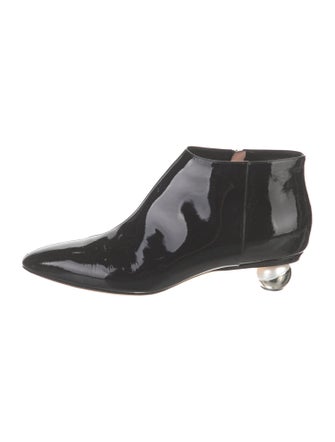 Alchimia Di Ballin Patent Leather Chelsea Boots