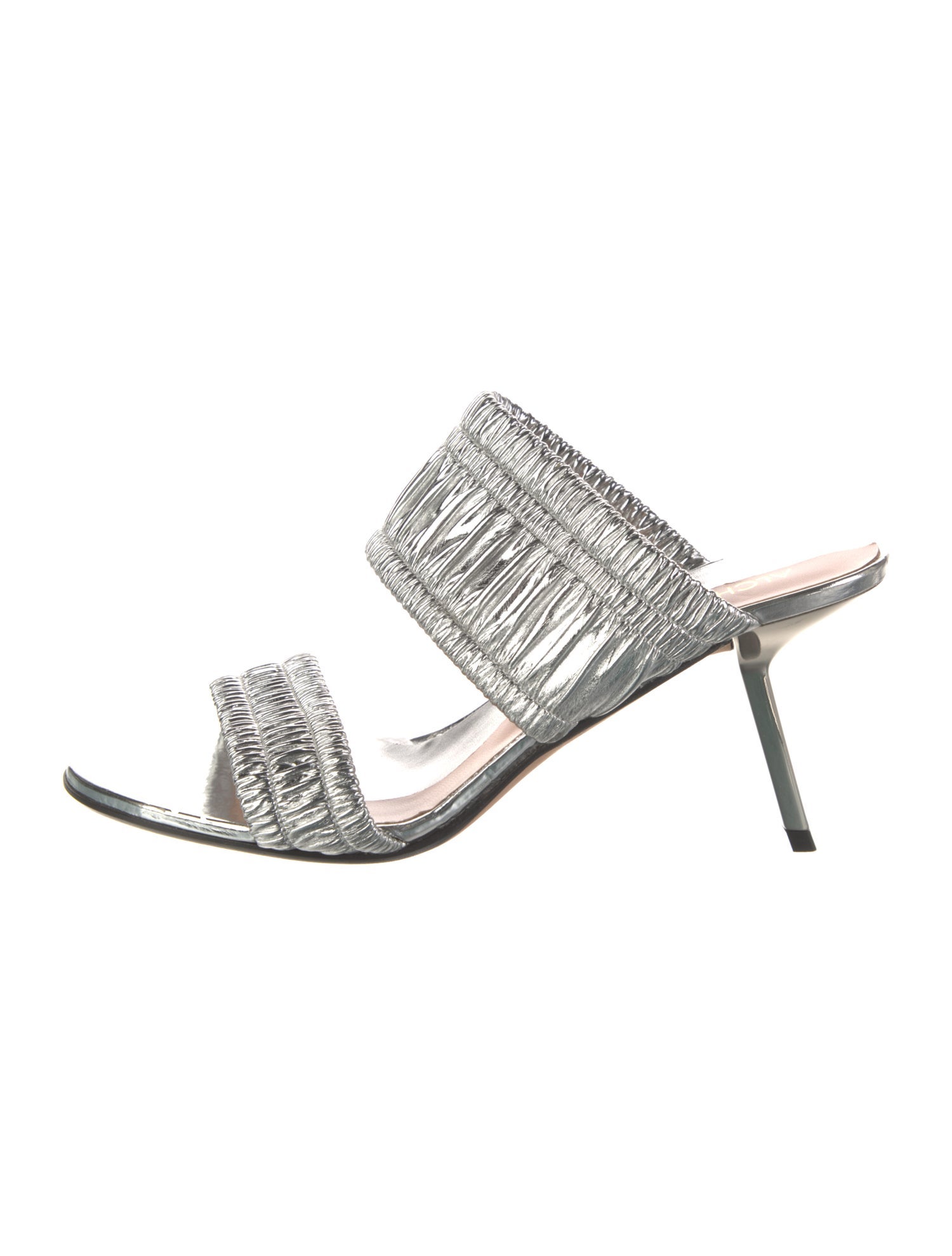 Alchimia Di Ballin Leather Animal Print Slides