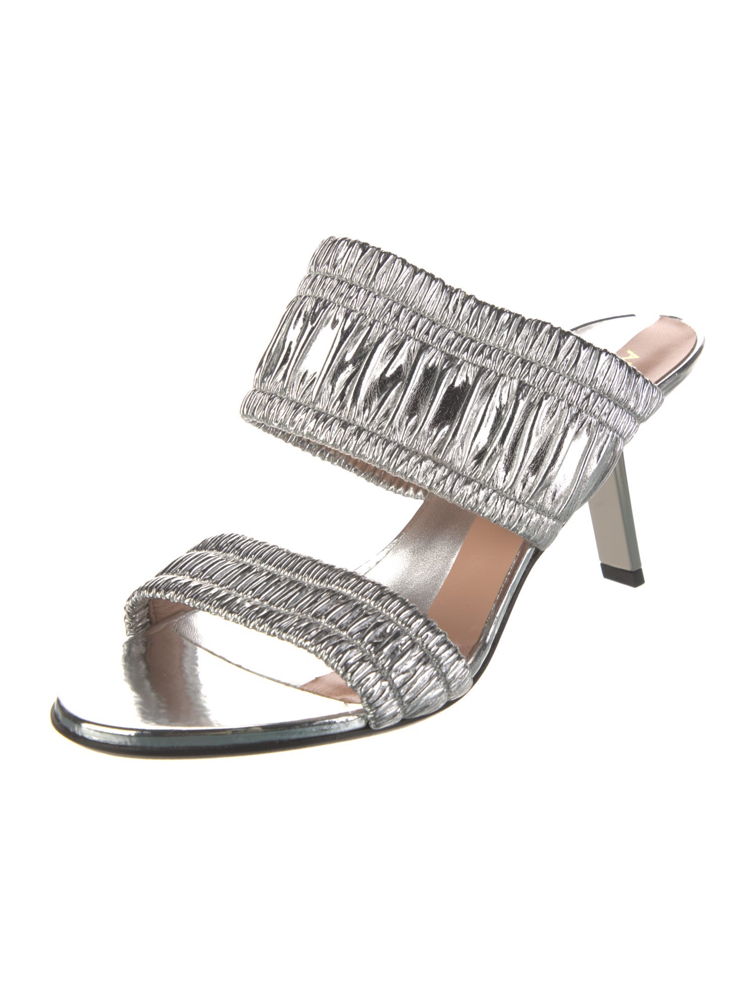 Alchimia Di Ballin Leather Animal Print Slides