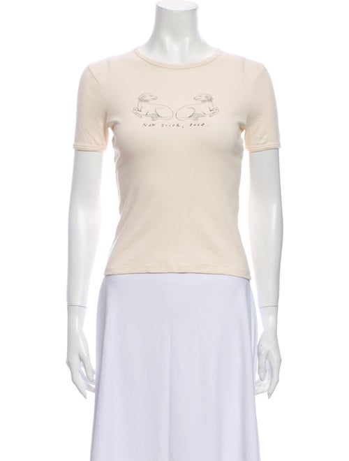 Alexachung Graphic Print Crew Neck T-Shirt