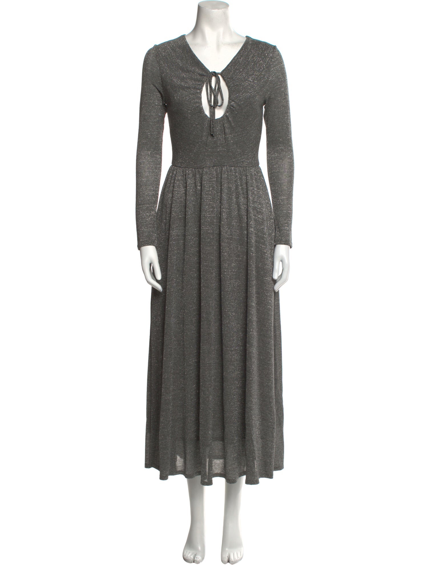 ALEXACHUNG V-Neck Long Dress