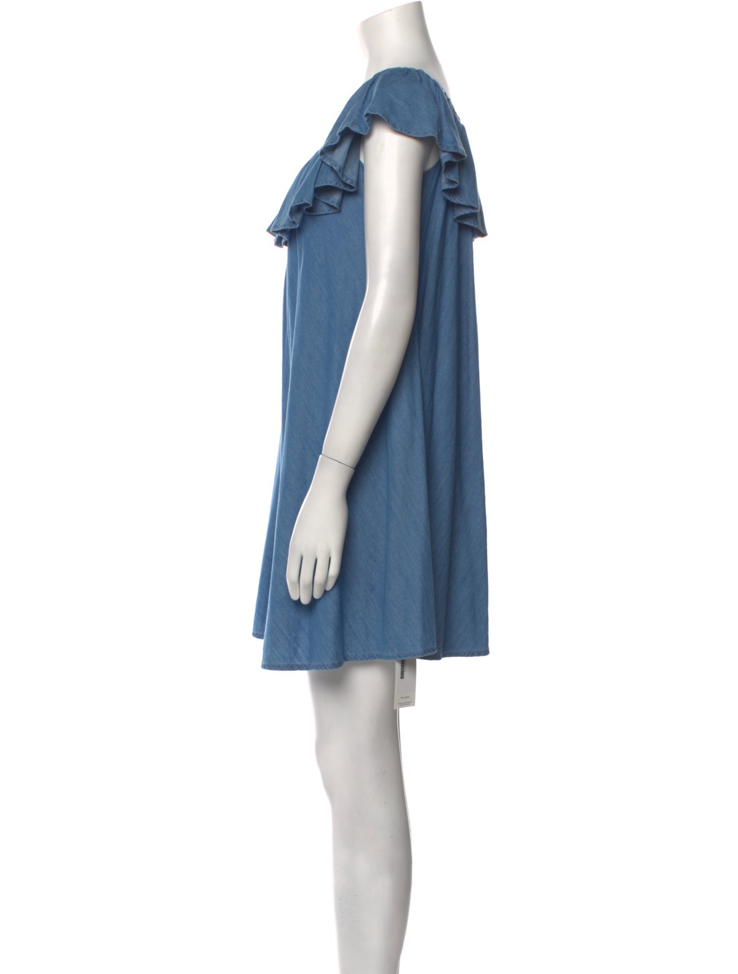 ALEXACHUNG Scoop Neck Mini Dress