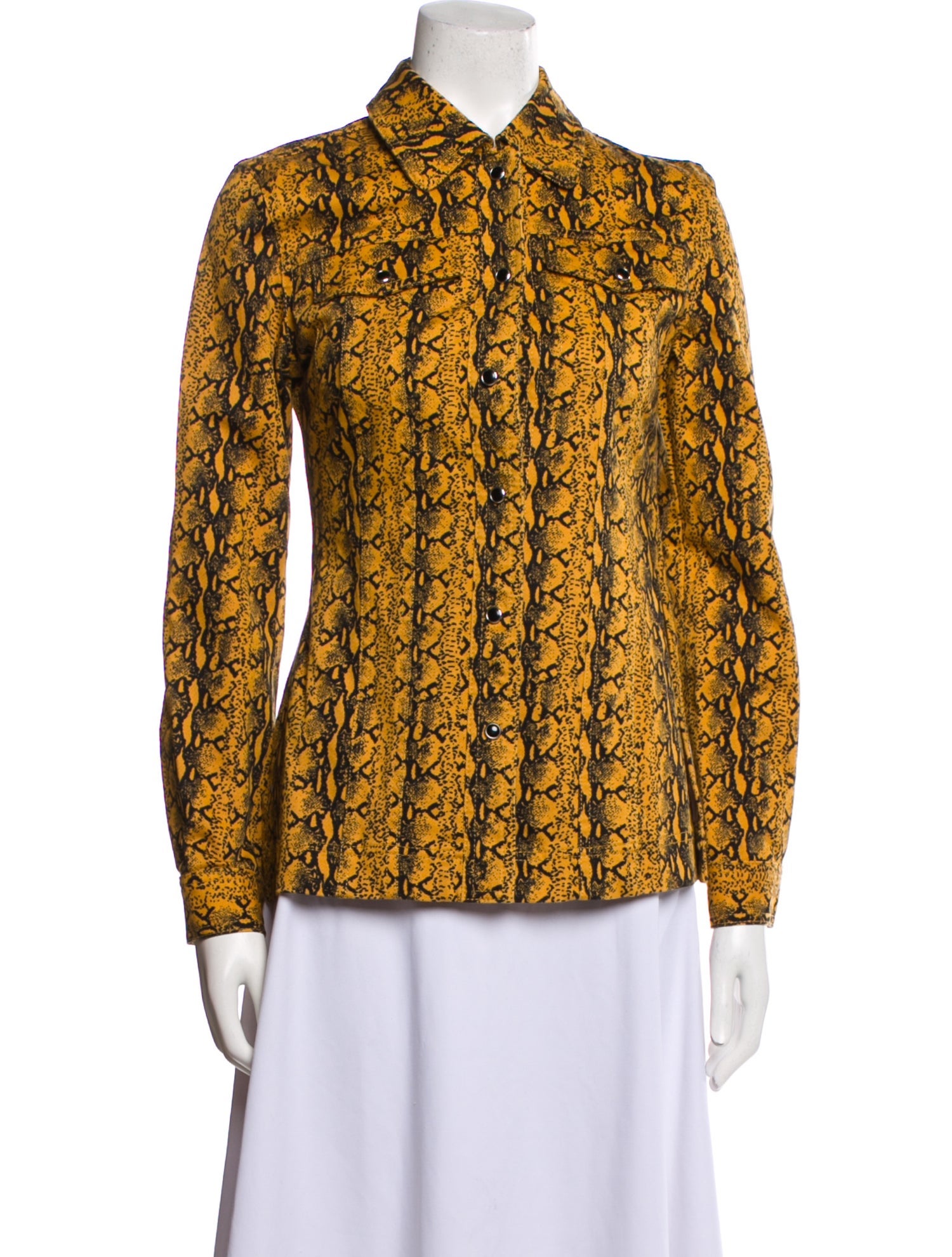 ALEXACHUNG Animal Print Jacket