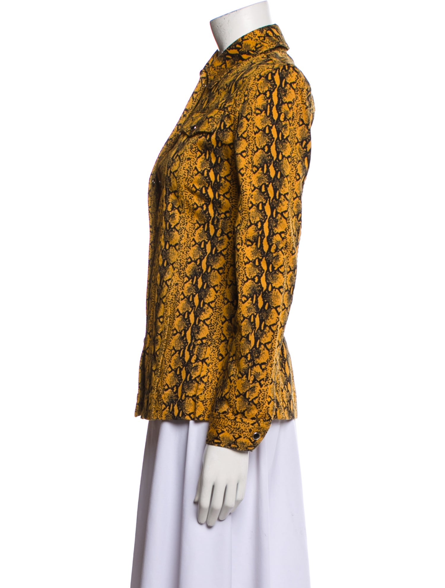 ALEXACHUNG Animal Print Jacket