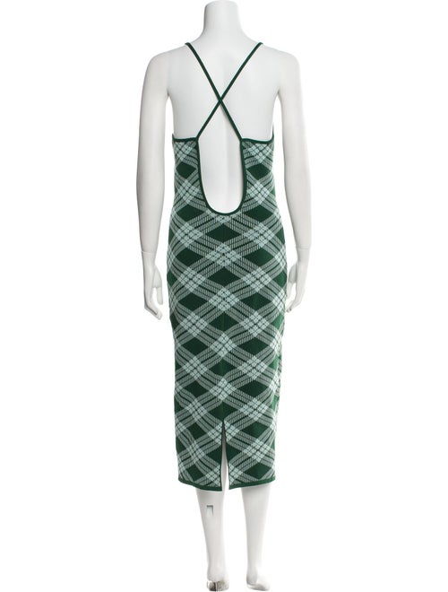 ALEXACHUNG Printed Midi Length Dress