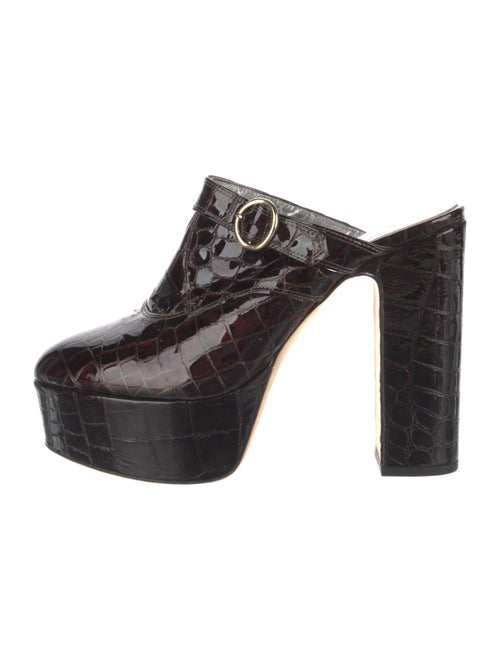 ALEXACHUNG Patent Leather Mules