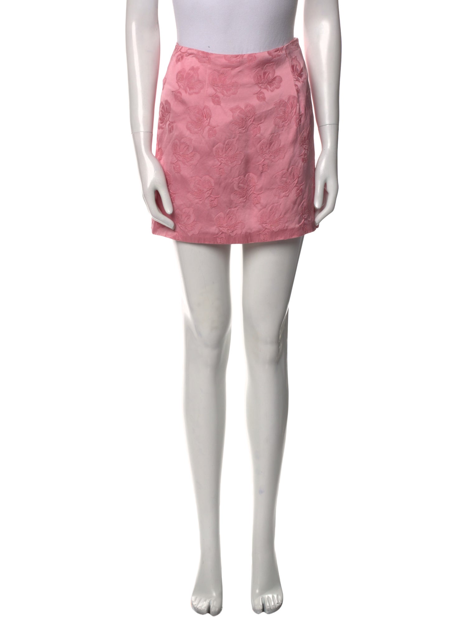 ALEXACHUNG Silk Mini Skirt