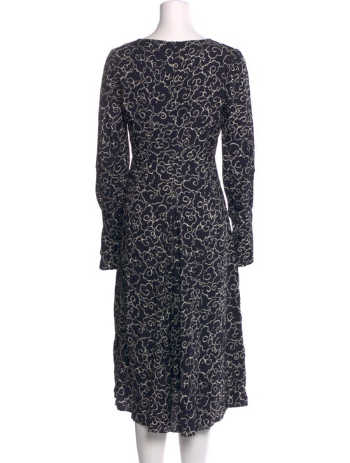 ALEXACHUNG Printed Midi Length Dress