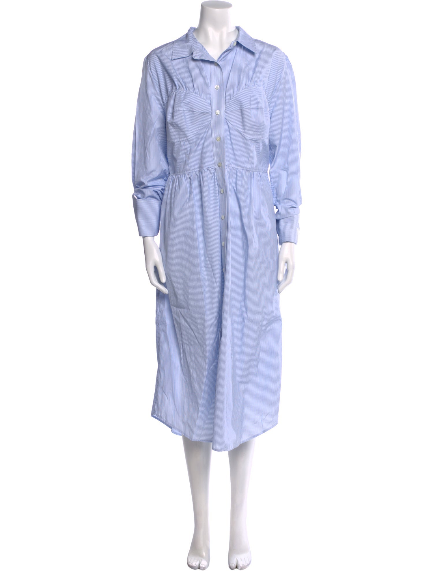 ALEXACHUNG Striped Long Dress w/ Tags