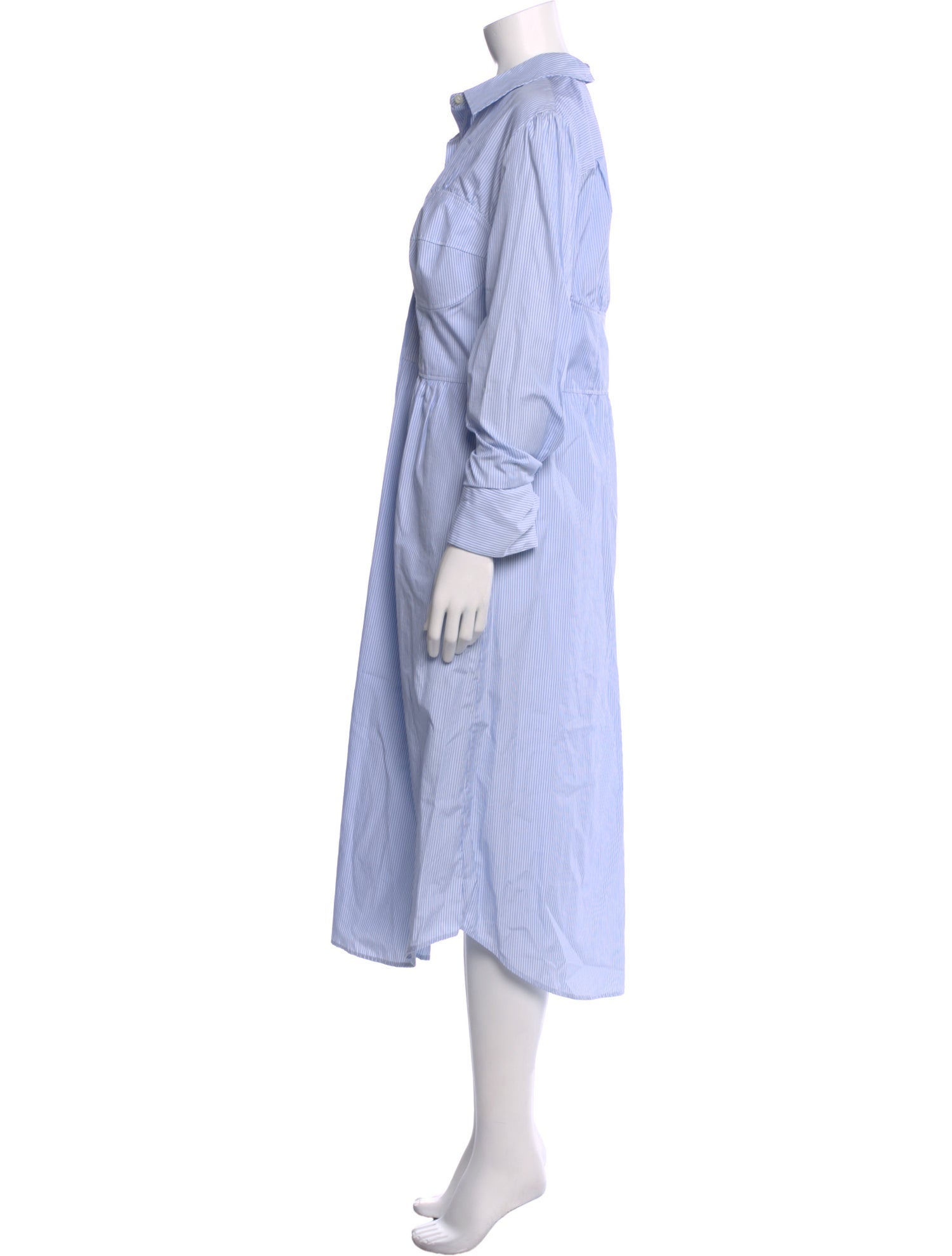 ALEXACHUNG Striped Long Dress w/ Tags