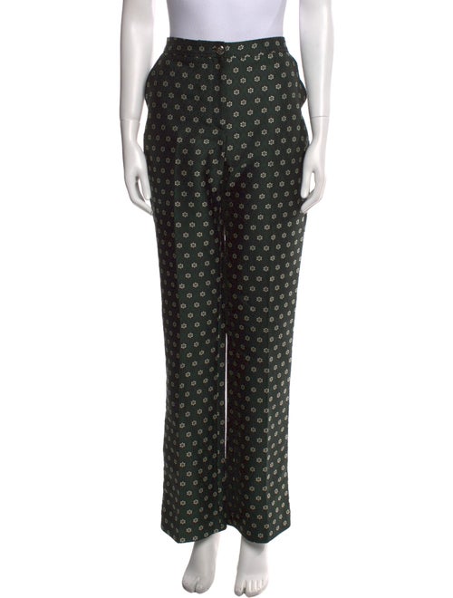 ALEXACHUNG Printed Wide Leg Pants