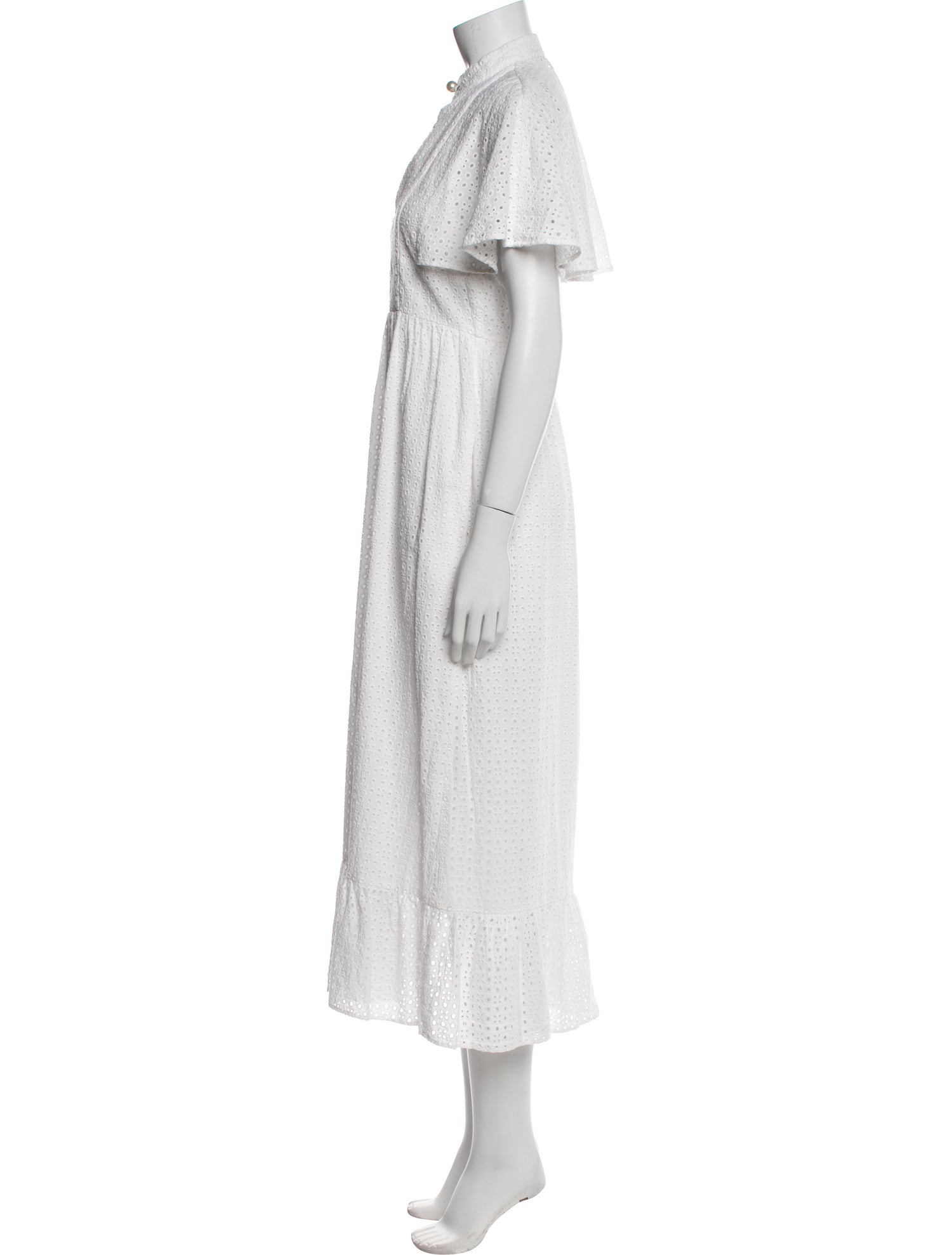 ALEXACHUNG Mock Neck Long Dress