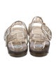 ALEXACHUNG Rubber Crystal Embellishments Gladiator Sandals