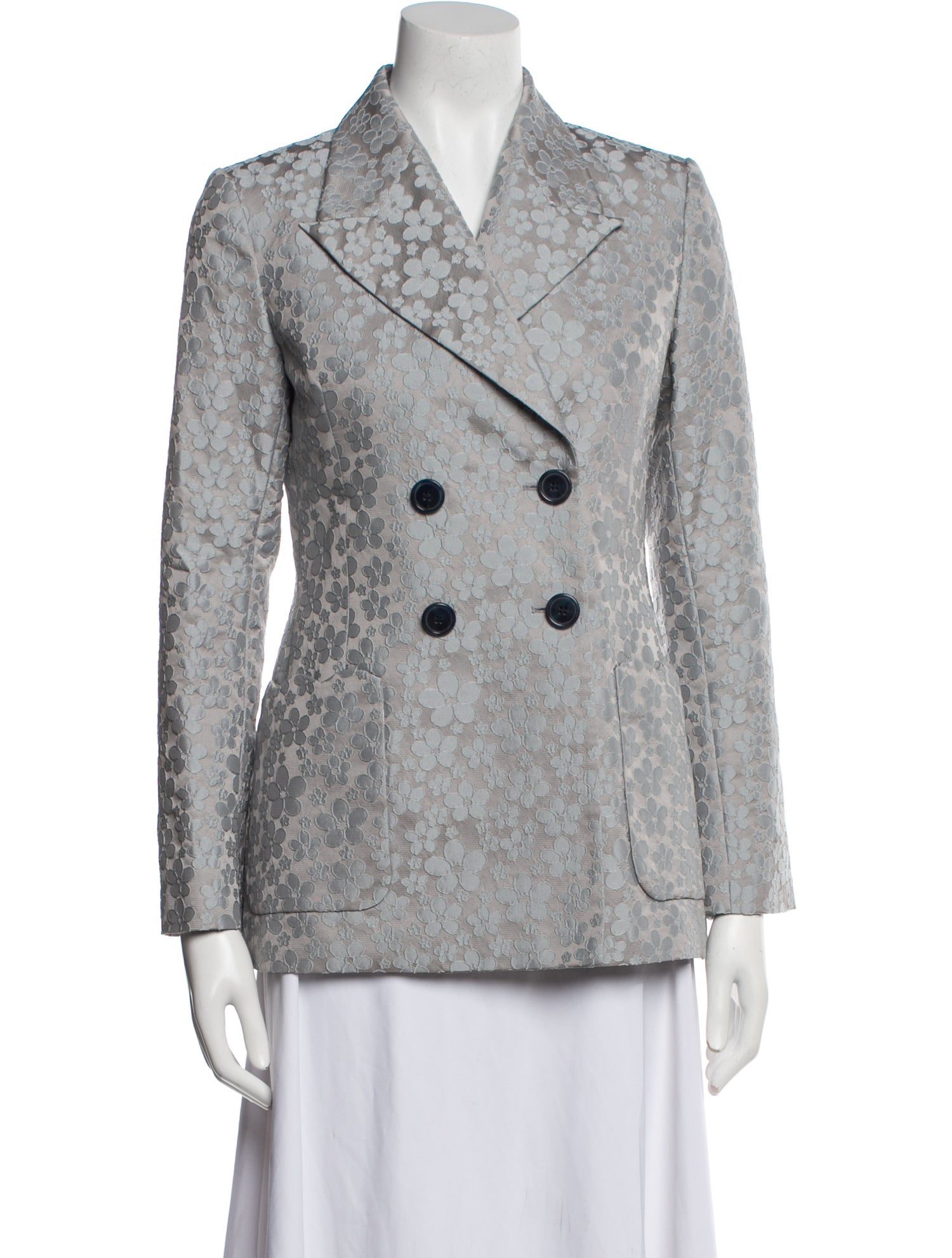 ALEXACHUNG Lace Pattern Blazer