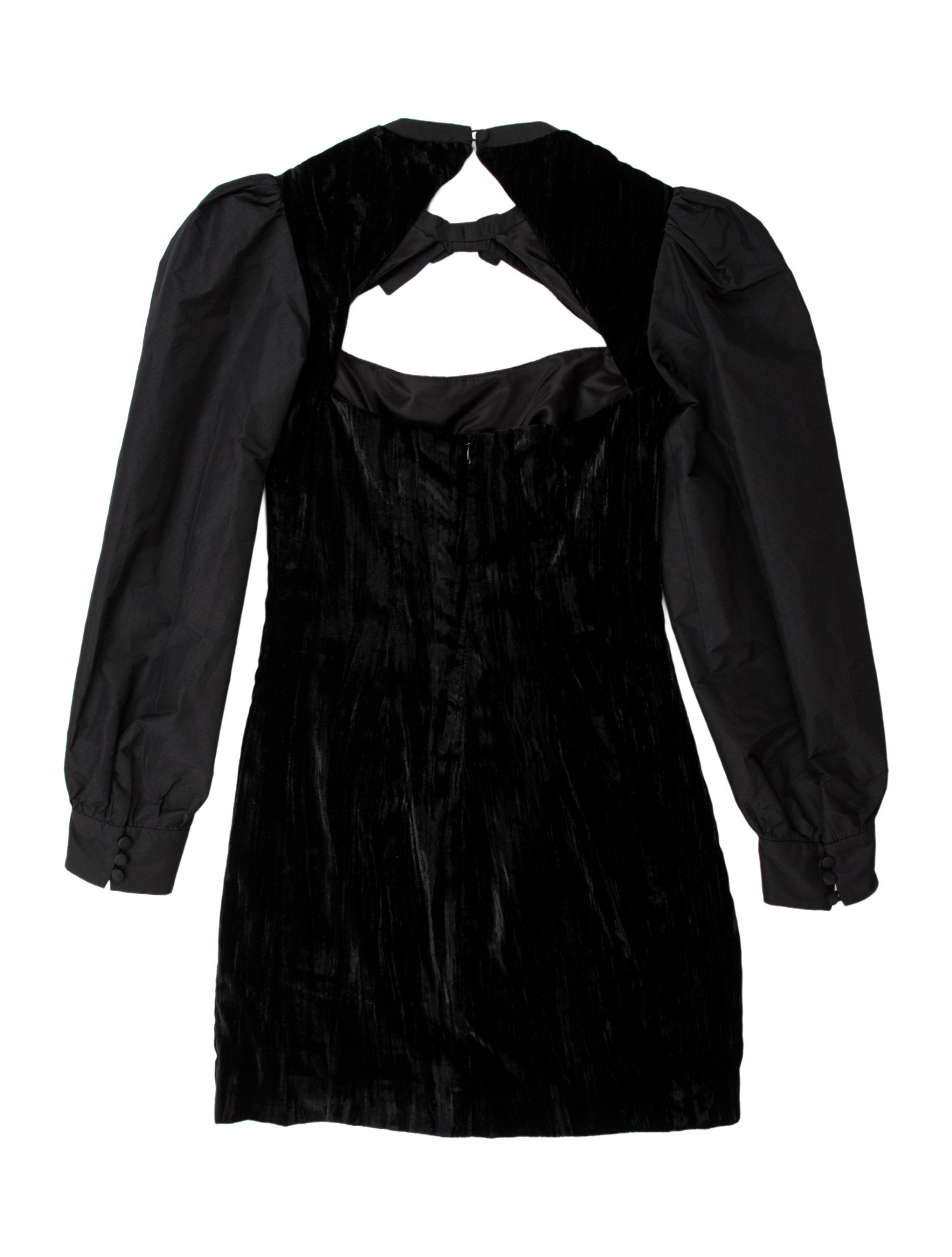 ALEXACHUNG Crew Neck Mini Dress