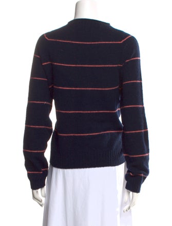 ALEXACHUNG Wool Striped Sweater