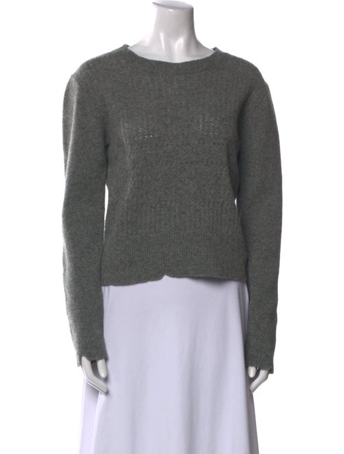 ALEXACHUNG Wool Crew Neck Sweater