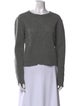 ALEXACHUNG Wool Crew Neck Sweater