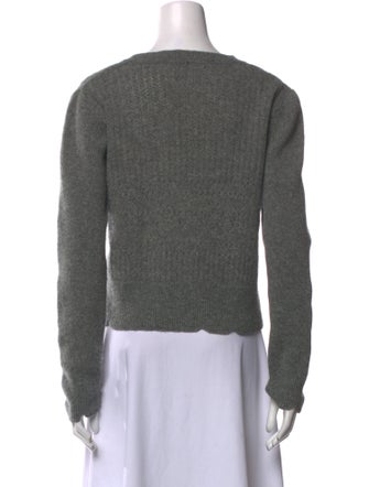 ALEXACHUNG Wool Crew Neck Sweater