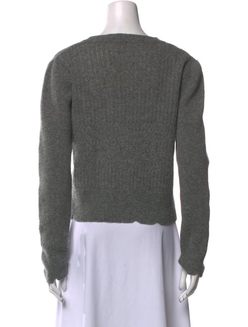 ALEXACHUNG Wool Crew Neck Sweater
