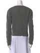 ALEXACHUNG Wool Crew Neck Sweater
