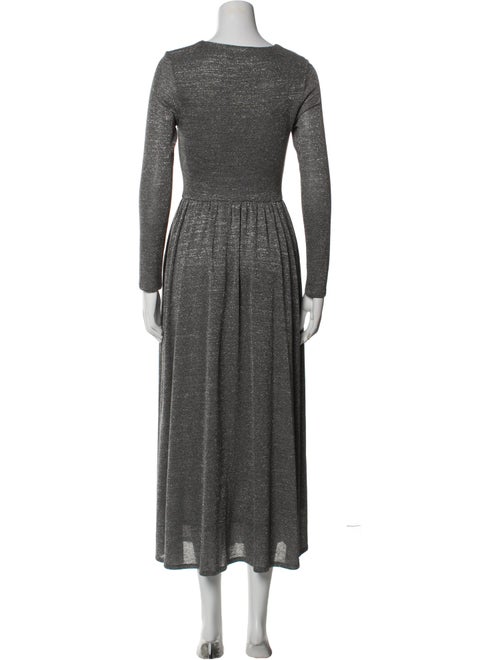 ALEXACHUNG V-Neck Long Dress