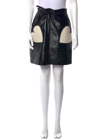 ALEXACHUNG Graphic Print Knee-Length Skirt