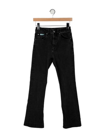 ALEXACHUNG Mid-Rise Straight Leg Jeans
