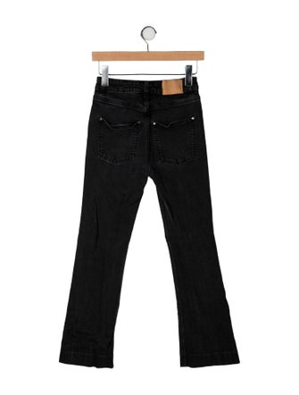 ALEXACHUNG Mid-Rise Straight Leg Jeans