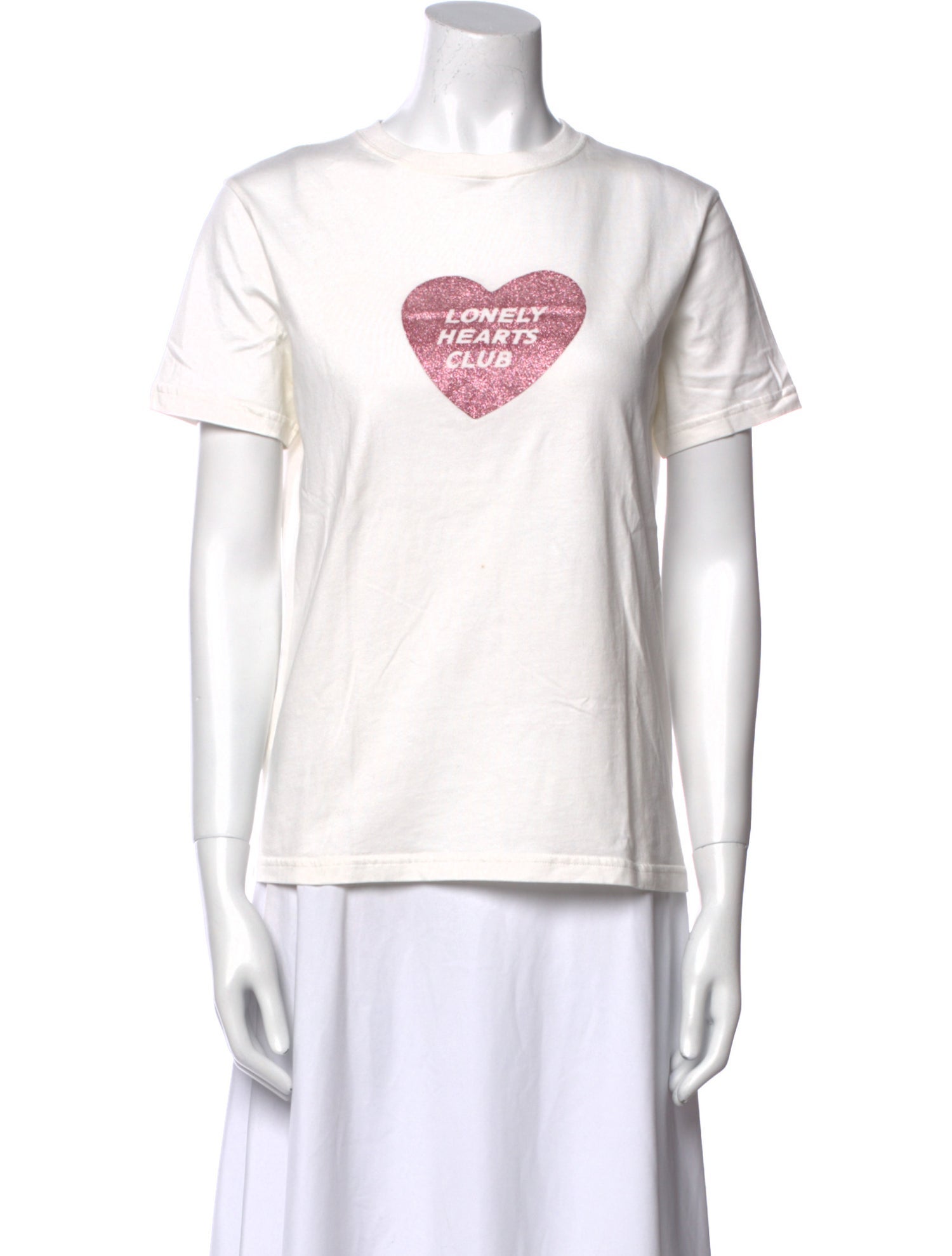 ALEXACHUNG Graphic Print Crew Neck T-Shirt