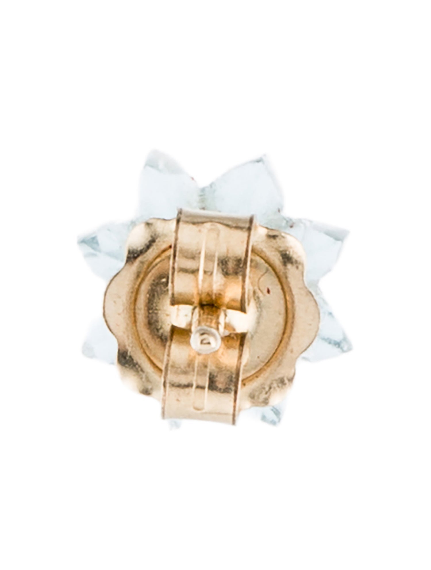 9K Ruby & Topaz Single Stud Earring