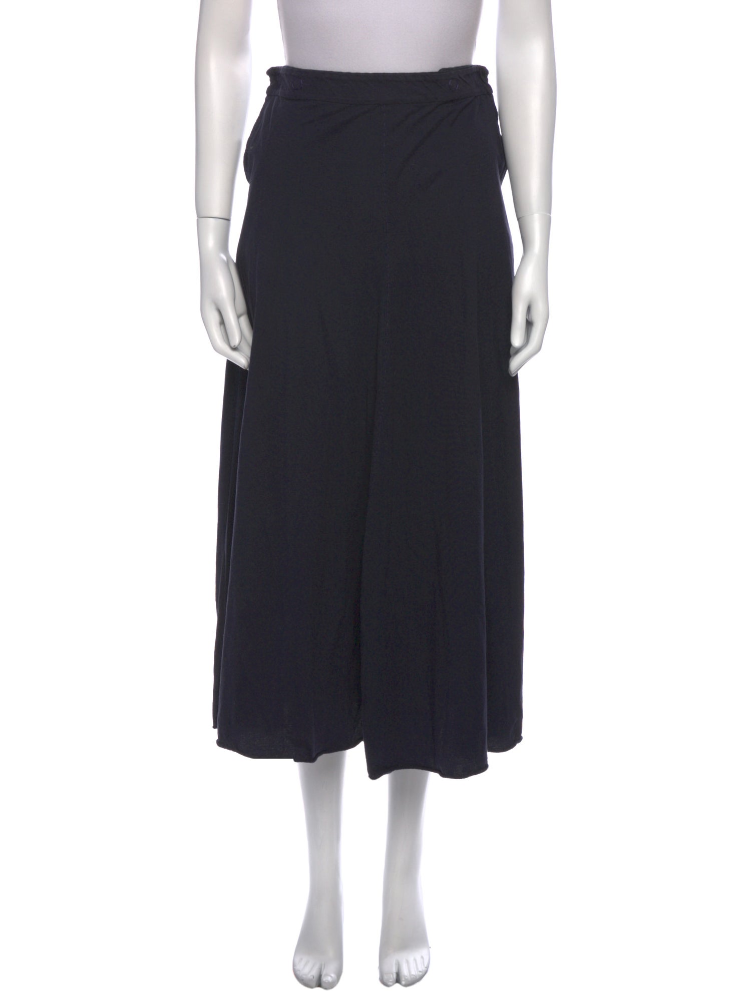 Alabama Chanin Pleated Accents Midi Length Skirt