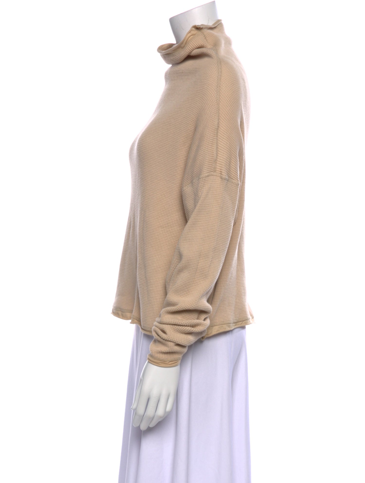 Alabama Chanin Turtleneck Long Sleeve Sweatshirt