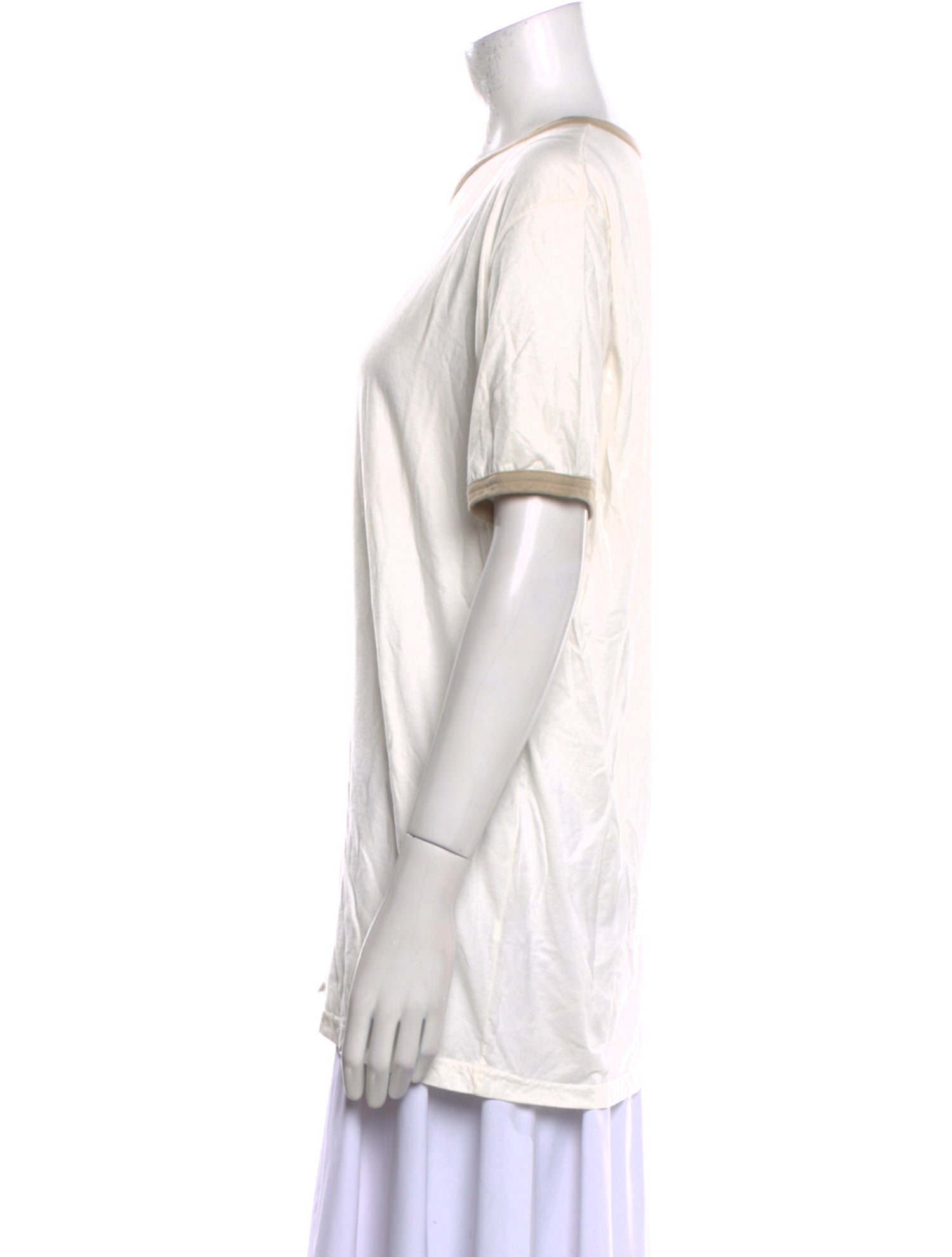 Alabama Chanin Crew Neck Short Sleeve T-Shirt