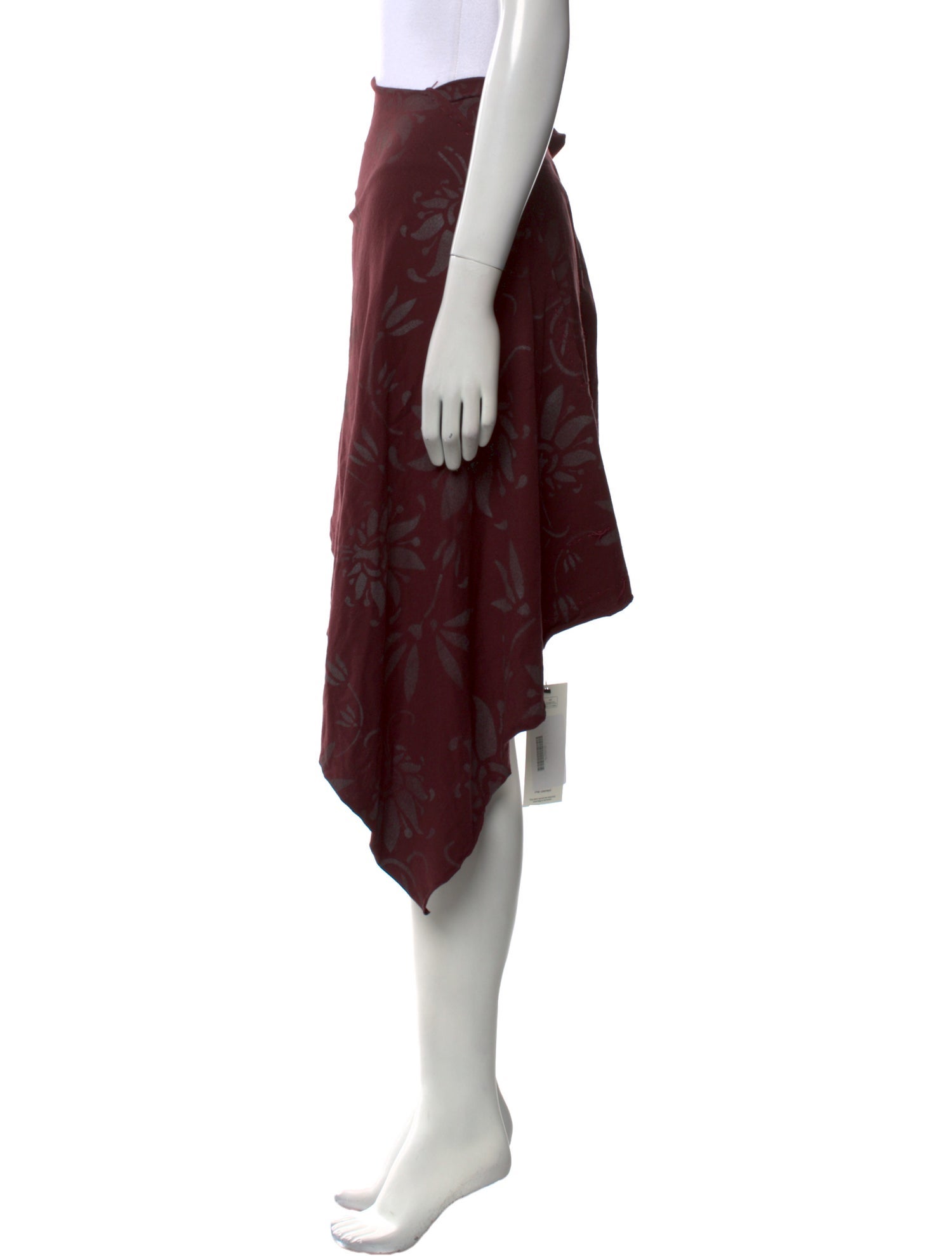 Alabama Chanin Floral Print Knee-Length Skirt