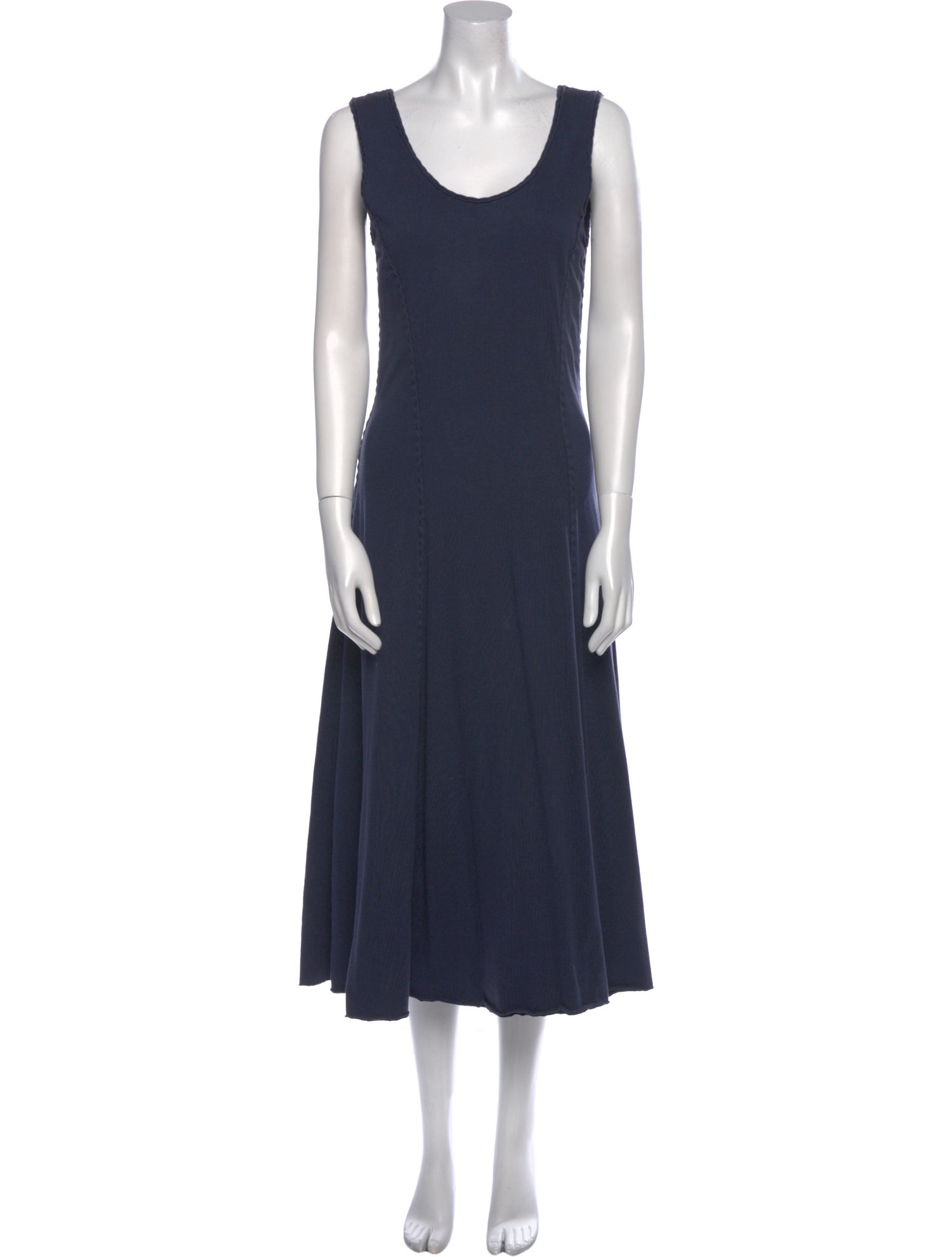 Alabama Chanin Scoop Neck Long Dress