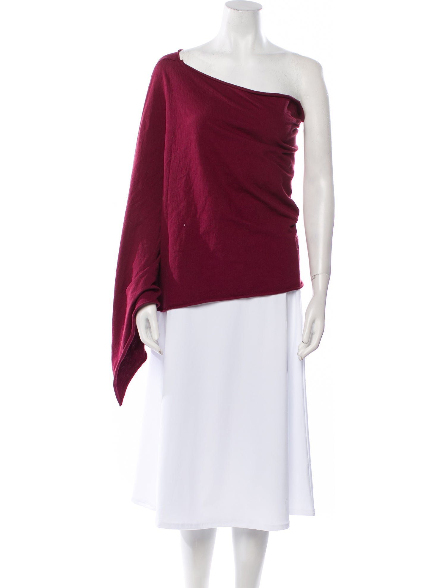 Alabama Chanin One-Shoulder Long Sleeve Tunic