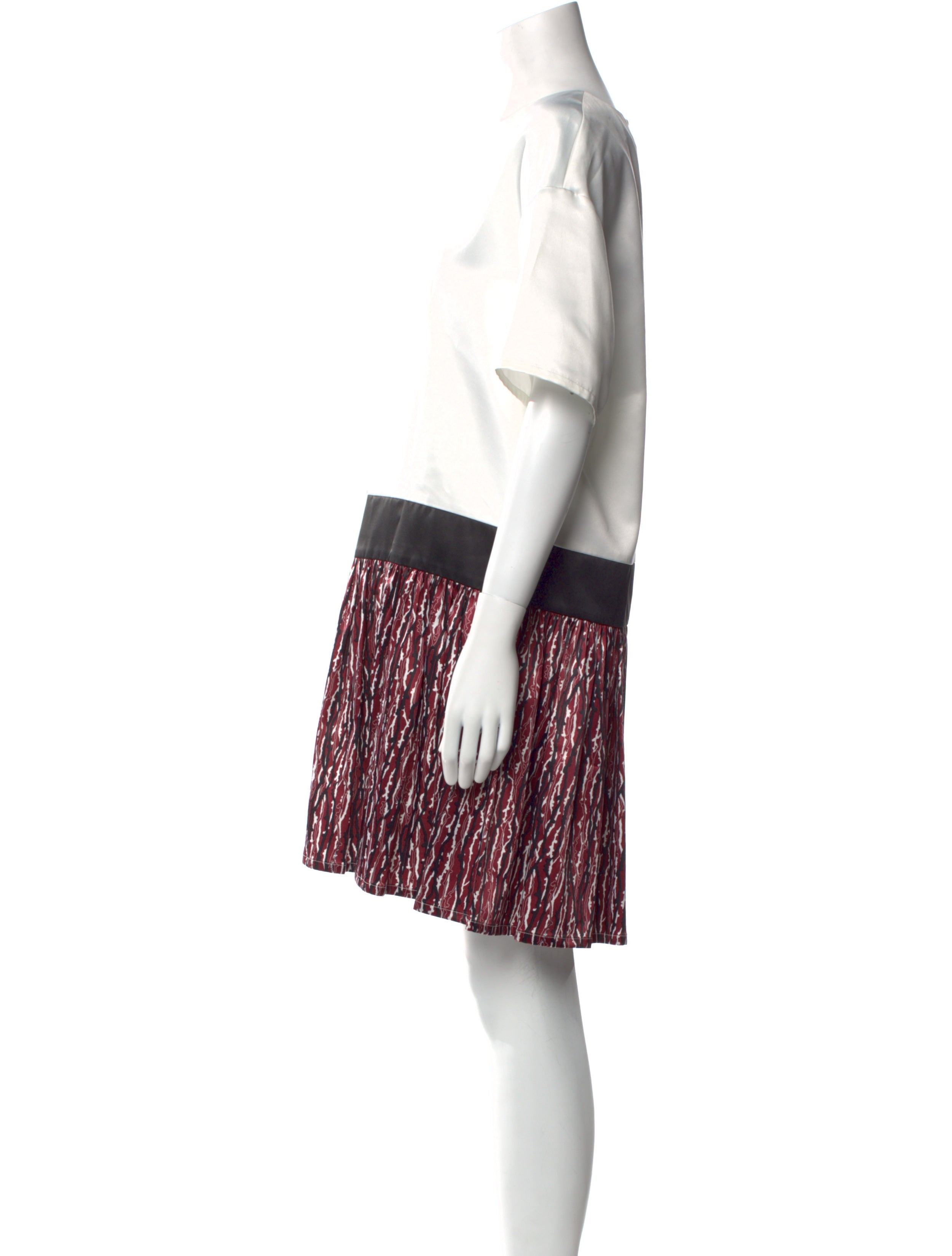 Alessandro Dell'Acqua Colorblock Pattern Mini Dress