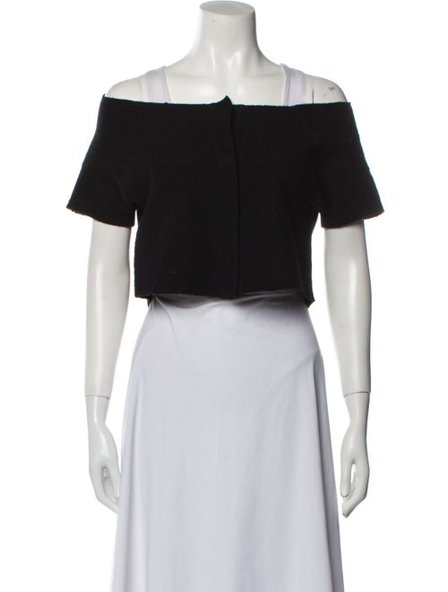 Alessandro Dell'Acqua Off-The-Shoulder Short Sleeve Crop Top