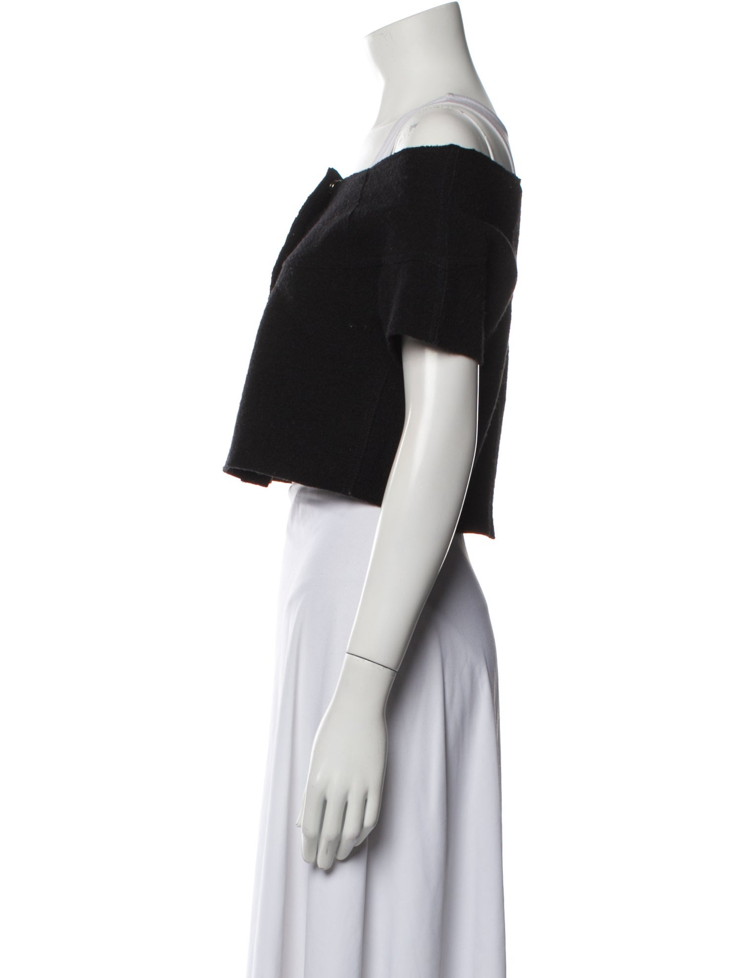 Alessandro Dell'Acqua Off-The-Shoulder Short Sleeve Crop Top