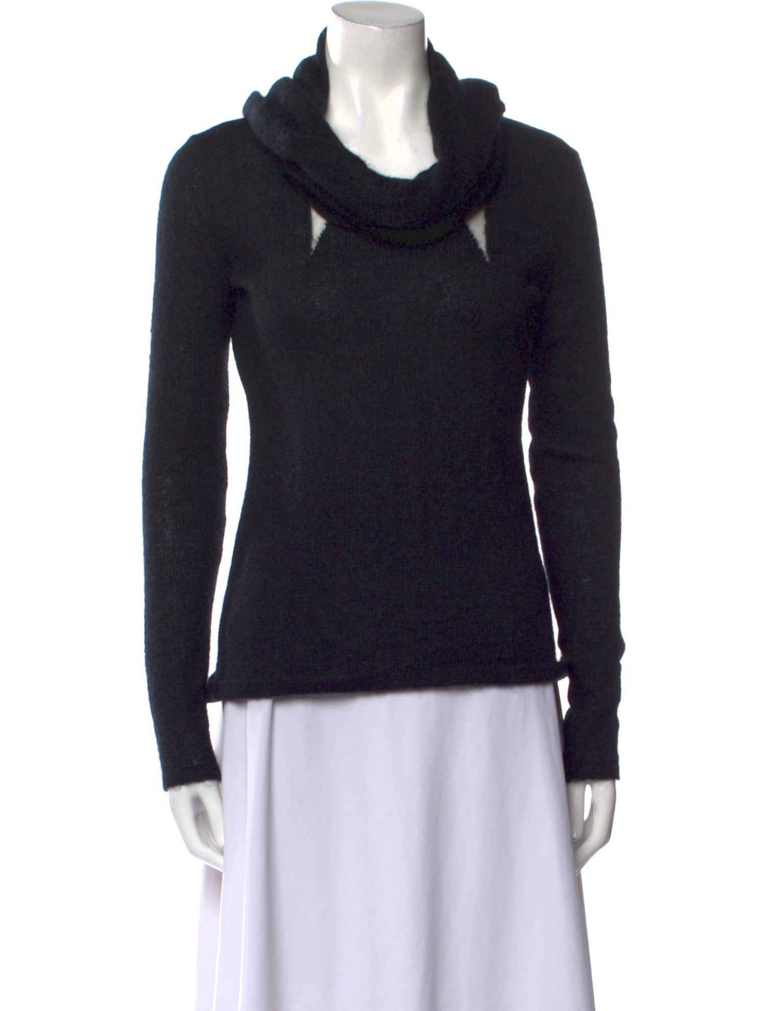 Alessandro Dell'Acqua Virgin Wool Cowl Neck Sweater