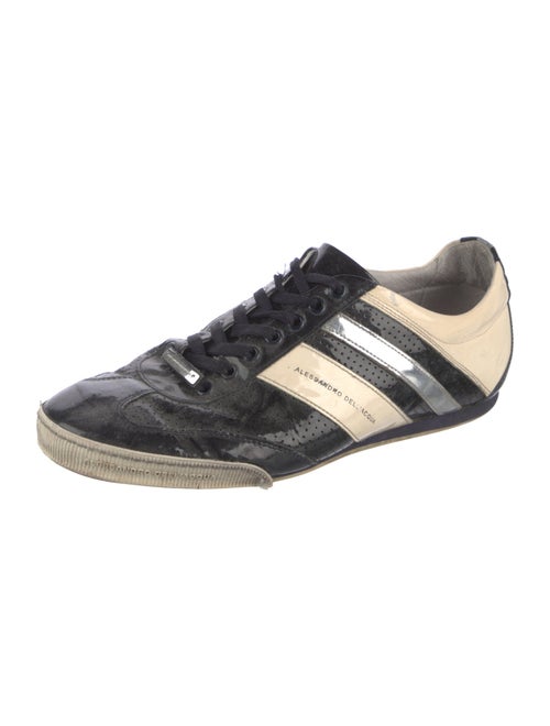 Alessandro Dell'Acqua Patent Leather Printed Sneakers