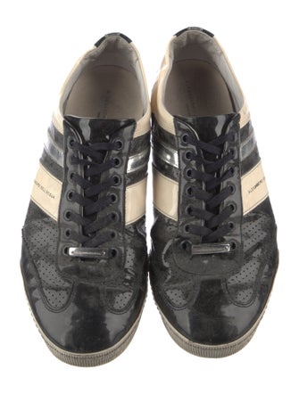 Alessandro Dell'Acqua Patent Leather Printed Sneakers