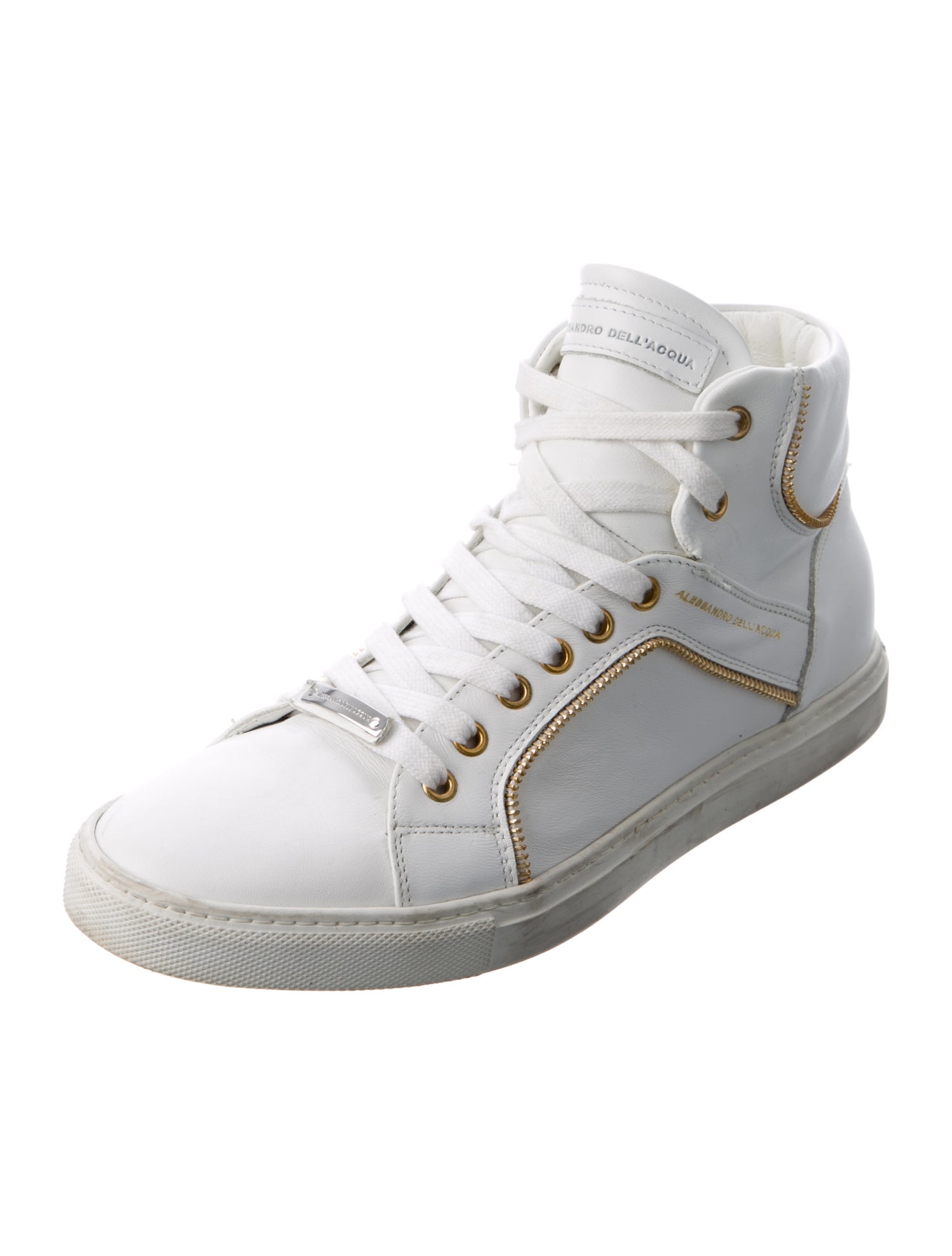 Alessandro Dell'Acqua Leather Sneakers