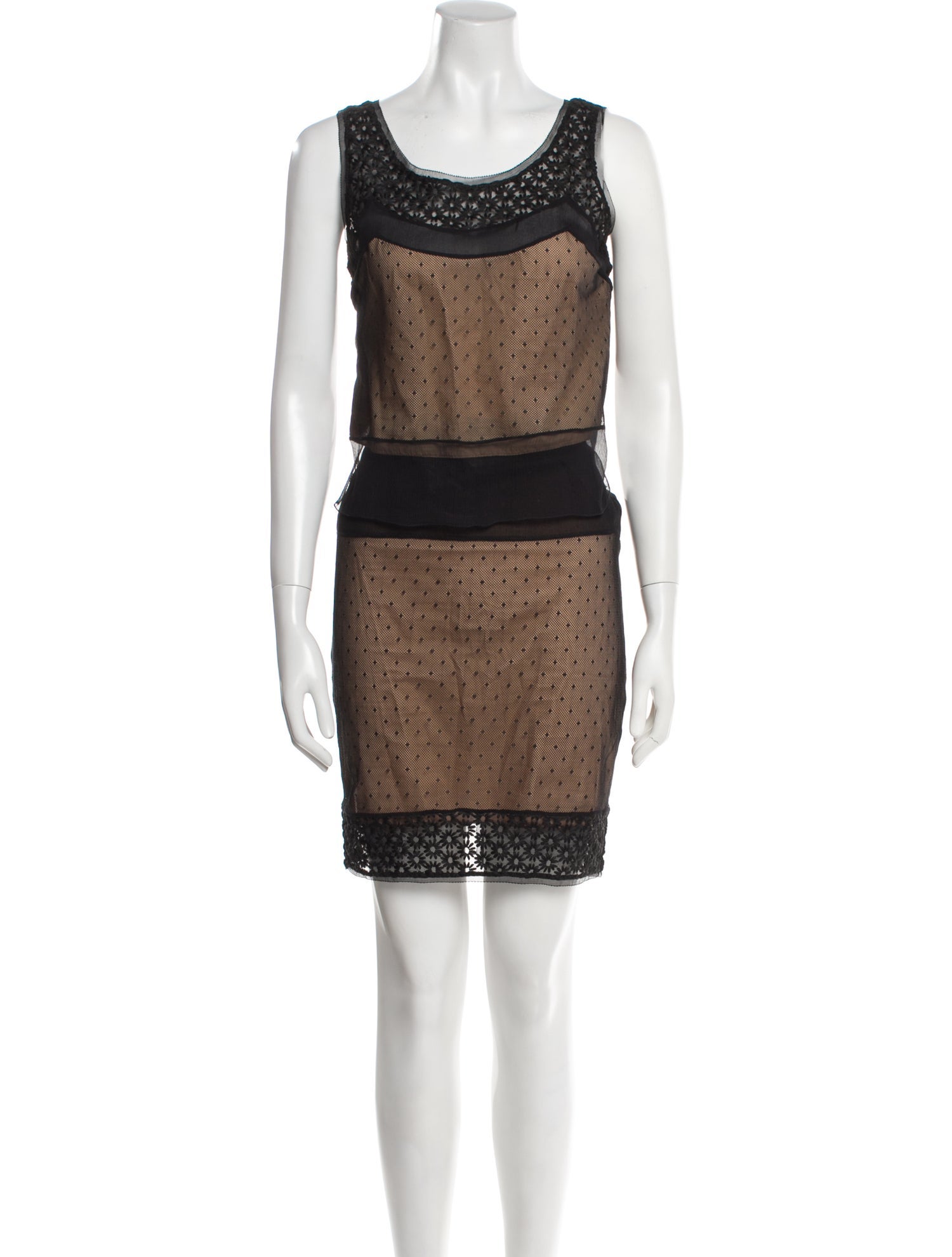 Alessandro Dell'Acqua Lace Pattern Skirt Set