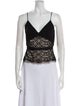 Alessandro Dell'Acqua Virgin Wool Lace Pattern Crop Top