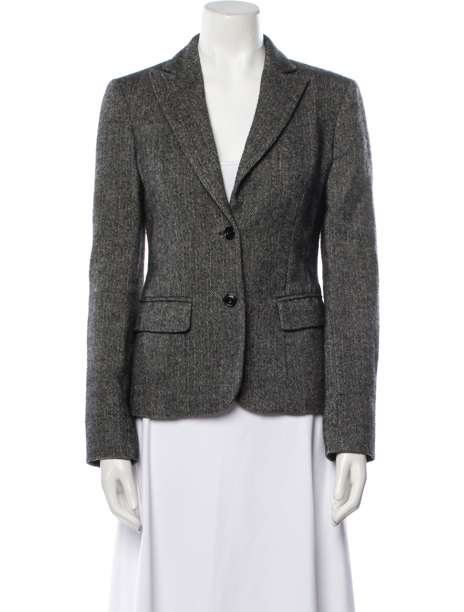 Alessandro Dell'Acqua Virgin Wool Tweed Pattern Blazer