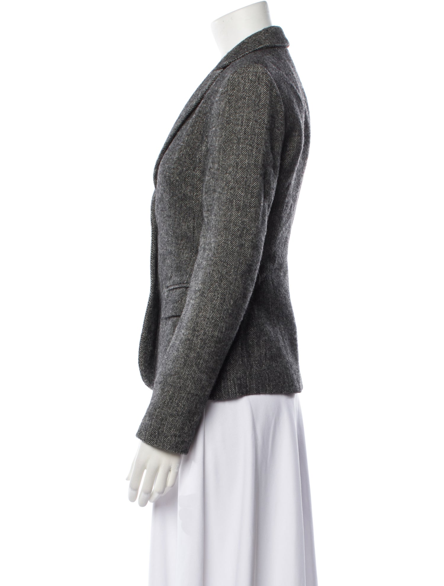 Alessandro Dell'Acqua Virgin Wool Tweed Pattern Blazer