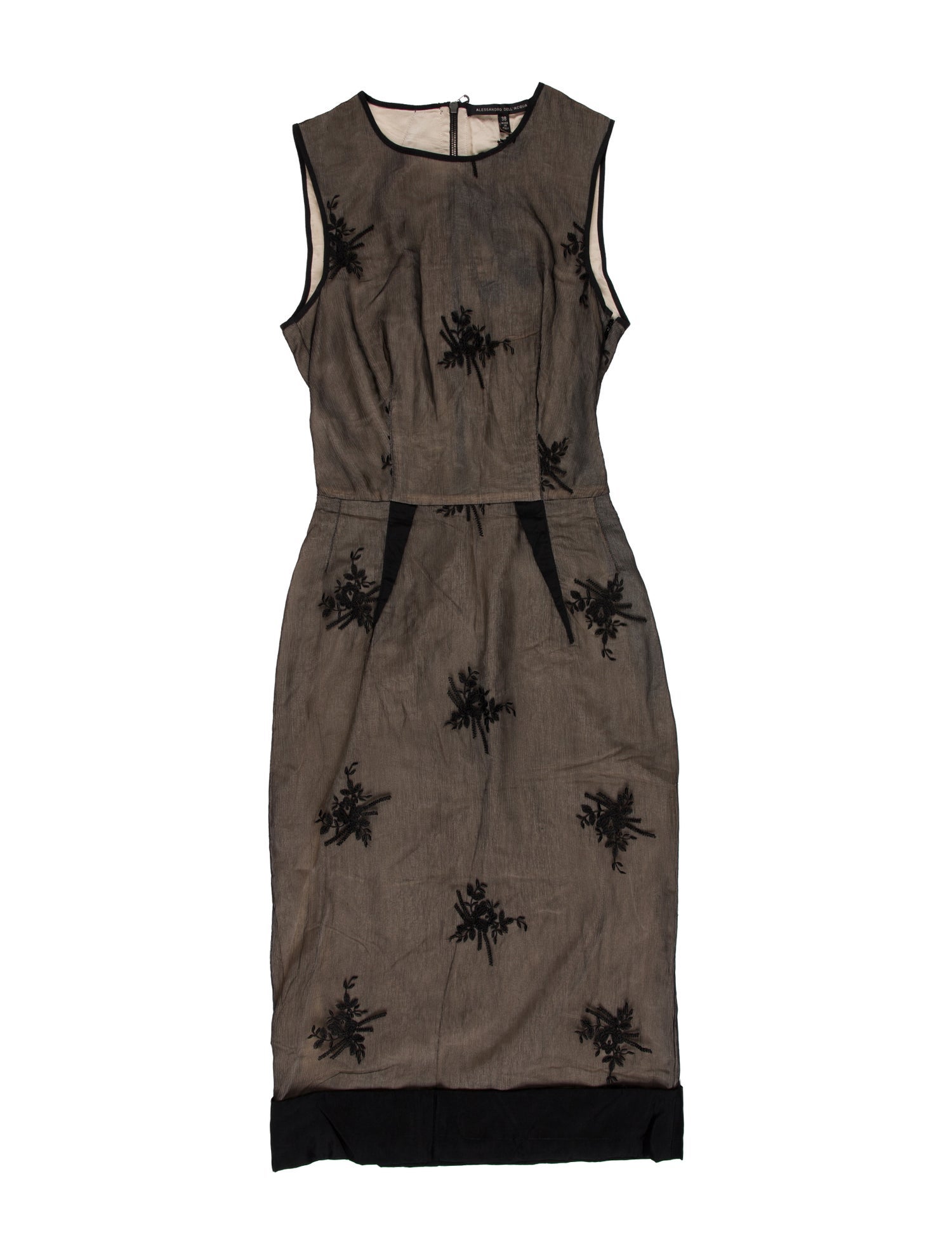 Alessandro Dell'Acqua Printed Knee-Length Dress w/ Tags