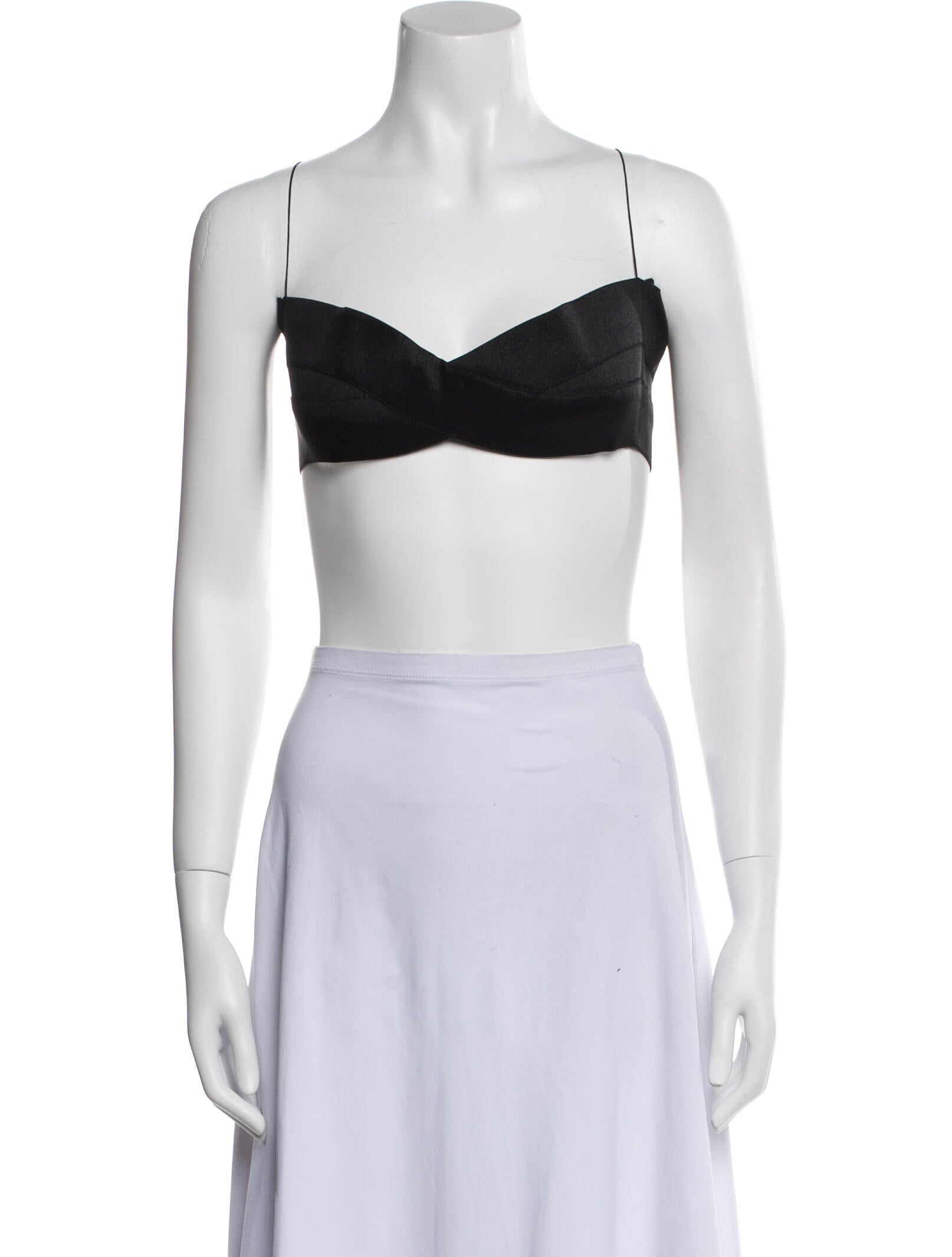 Alessandro Dell'Acqua Square Neckline Sleeveless Crop Top